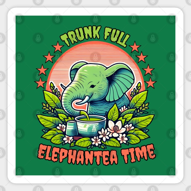 Matcha Elephant Sticker by Japanese Fever